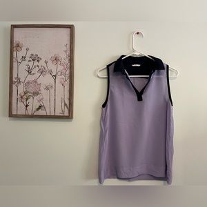 Silk lilac tank top